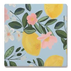 Thirstystone Floral Lemons Square Coaster
