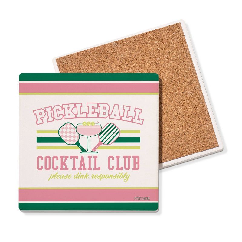 slide 2 of 3, Thirstystone Pickleball Club Square Coaster, 1 ct