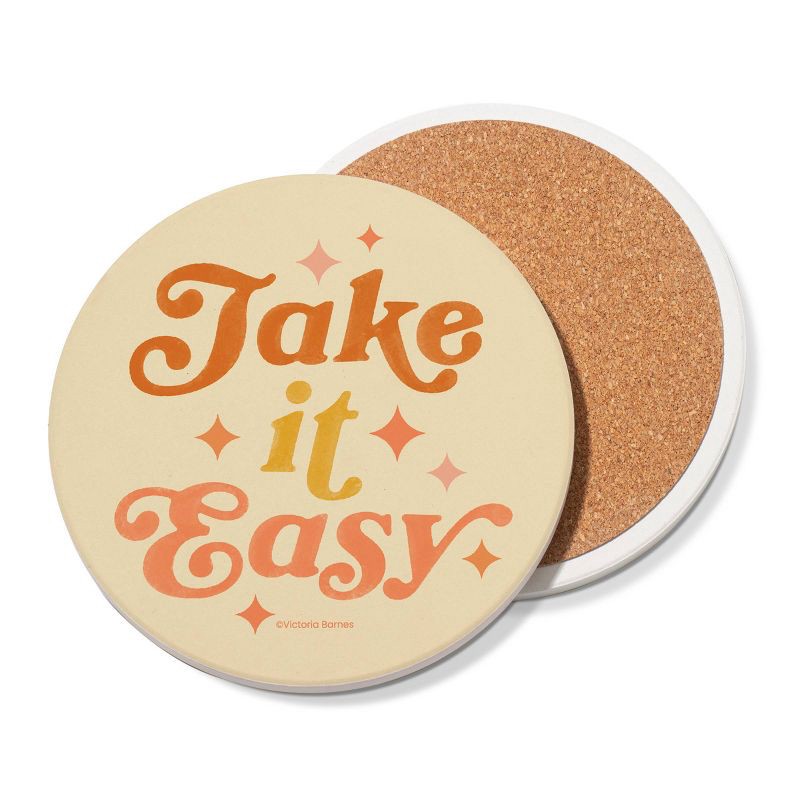 slide 2 of 3, Thirstystone Take it Easy Round Coaster, 1 ct