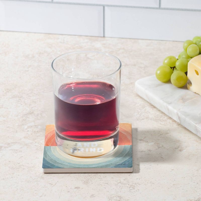 slide 3 of 3, Thirstystone Rise and Grind Square Coaster, 1 ct