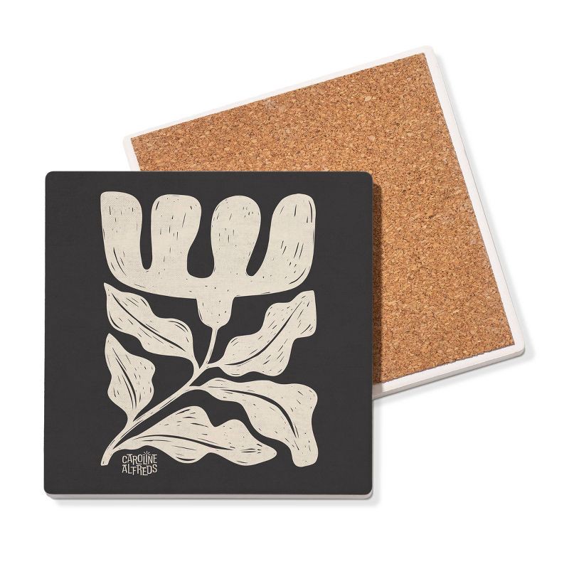 slide 2 of 3, Thirstystone Boho Flower Square Coaster, 1 ct