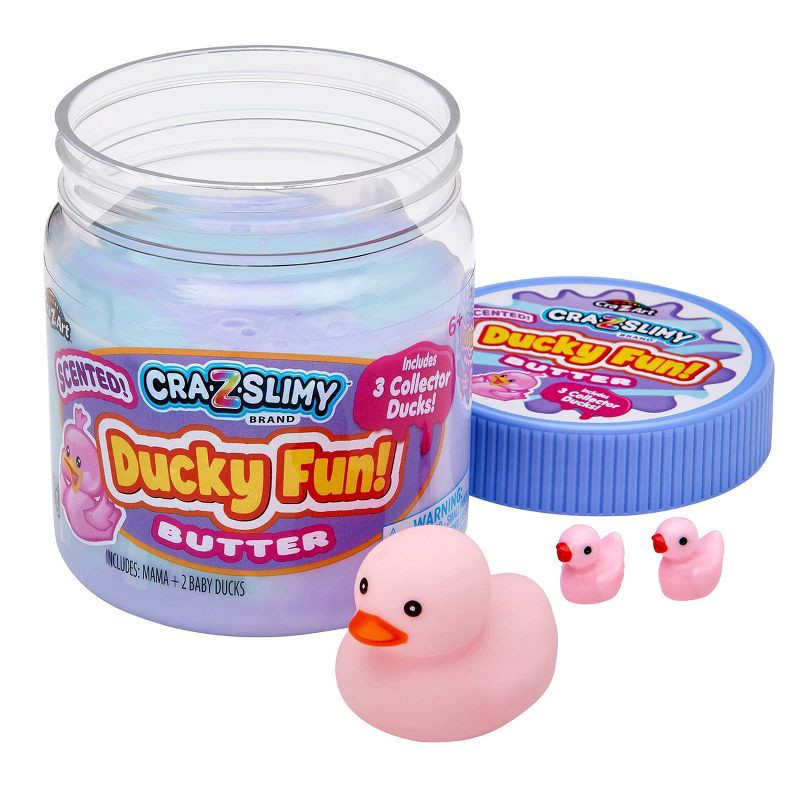 slide 4 of 8, Cra-Z-Slimy Perm Purple Slime Pink Duck, 1 ct