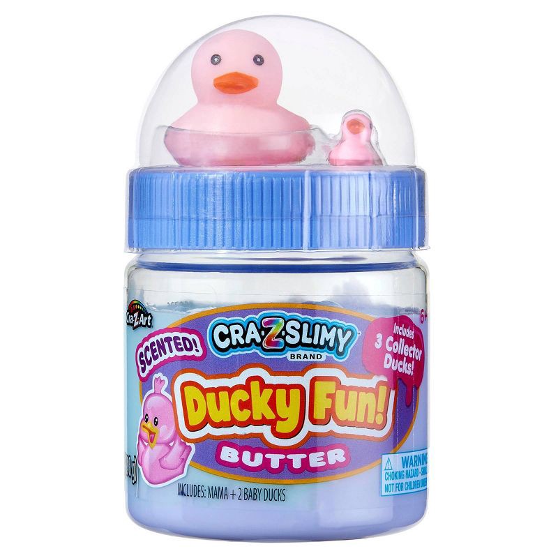 slide 7 of 8, Cra-Z-Slimy Perm Purple Slime Pink Duck, 1 ct
