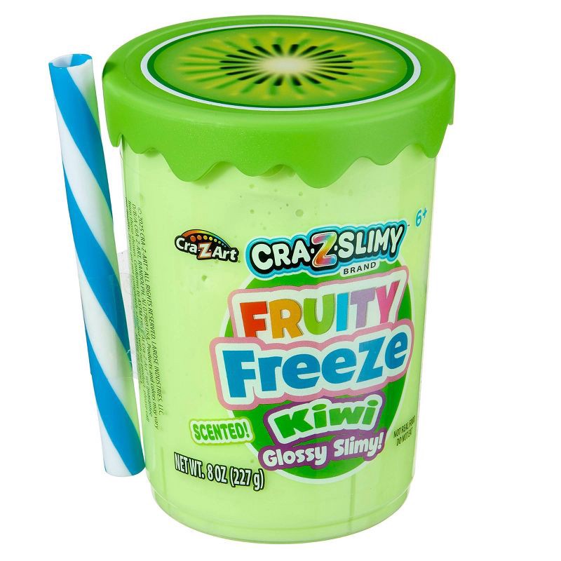 slide 5 of 6, Cra-Z-Slimy Perm Kiwi Green Drink: Creativity Slime Toy, 8 oz, 8 oz