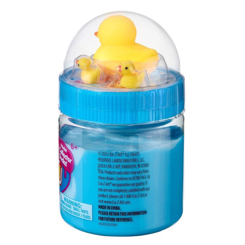 slide 6 of 8, Cra-Z-Slimy Perm Blue Slime Yellow Duck, 1 ct