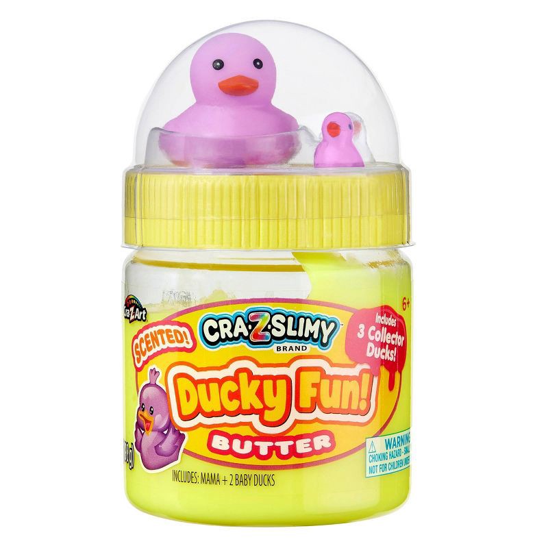 slide 2 of 8, Cra-Z-Slimy Perm Yellow Slime Purple Duck, 1 ct