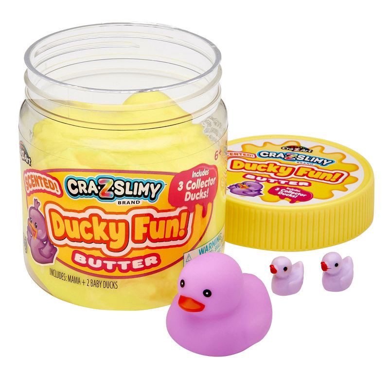 slide 5 of 8, Cra-Z-Slimy Perm Yellow Slime Purple Duck, 1 ct