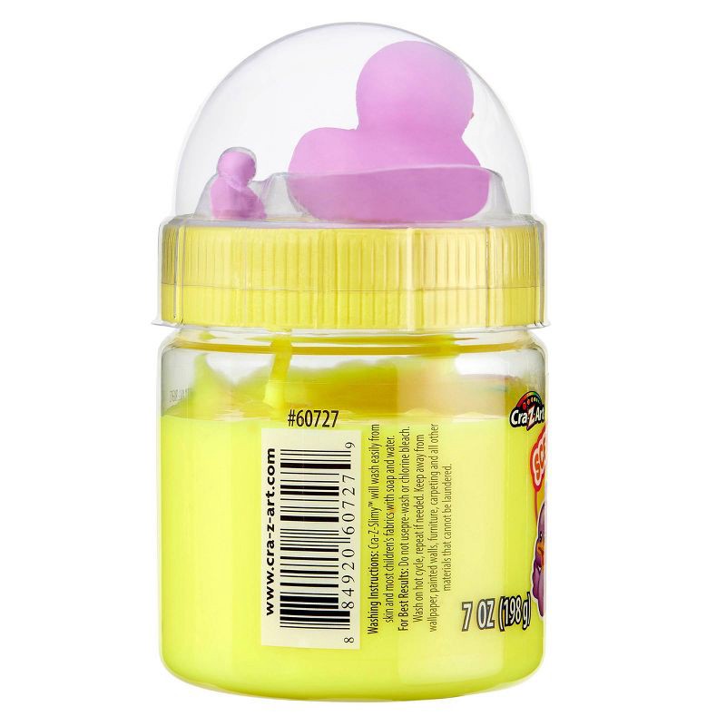 slide 8 of 8, Cra-Z-Slimy Perm Yellow Slime Purple Duck, 1 ct