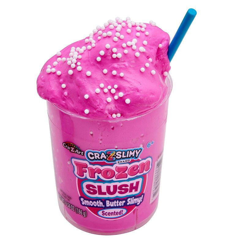 slide 5 of 8, Cra-Z-Slimy Perm Pink Frosty Drink: Creative Educational Slime, 8 oz, Single Piece, 8 oz