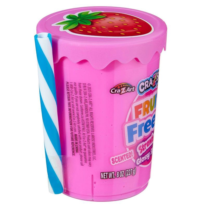 slide 7 of 8, Cra-Z-Slimy Perm Strawberry Pink Drink, 1 ct