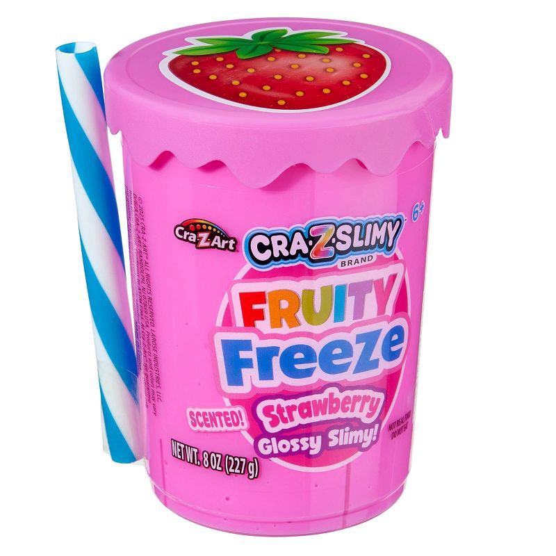 slide 8 of 8, Cra-Z-Slimy Perm Strawberry Pink Drink, 1 ct