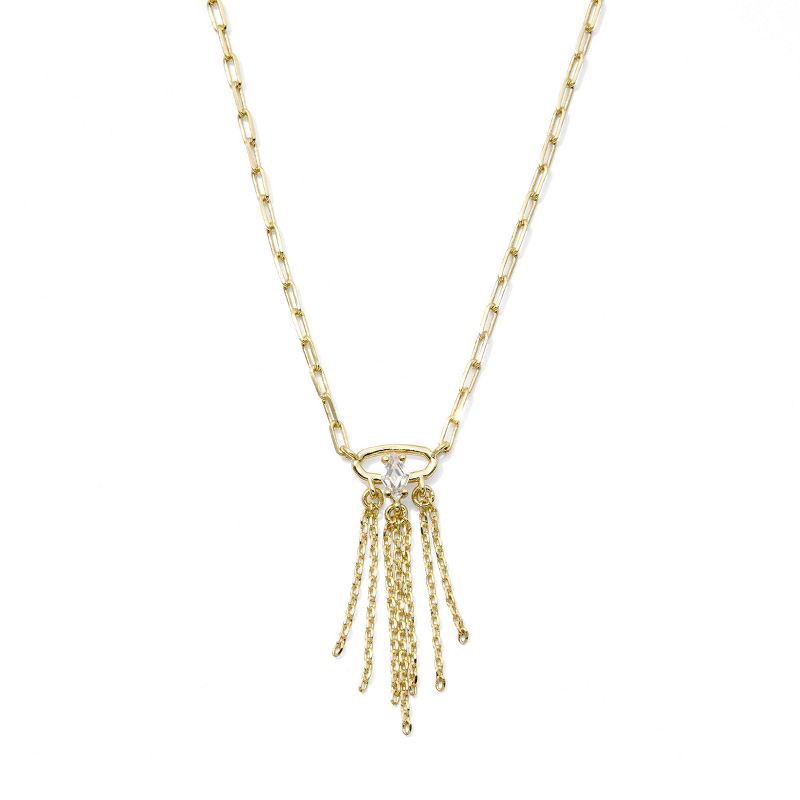 slide 2 of 2, Kendra Scott Meridith Y Necklace - Gold, 1 ct
