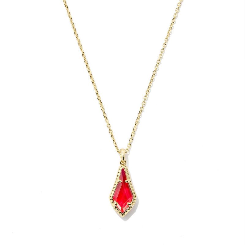 slide 2 of 2, Kendra Scott Jesse Pendant Necklace - Rose Dichroic Glass, 1 ct