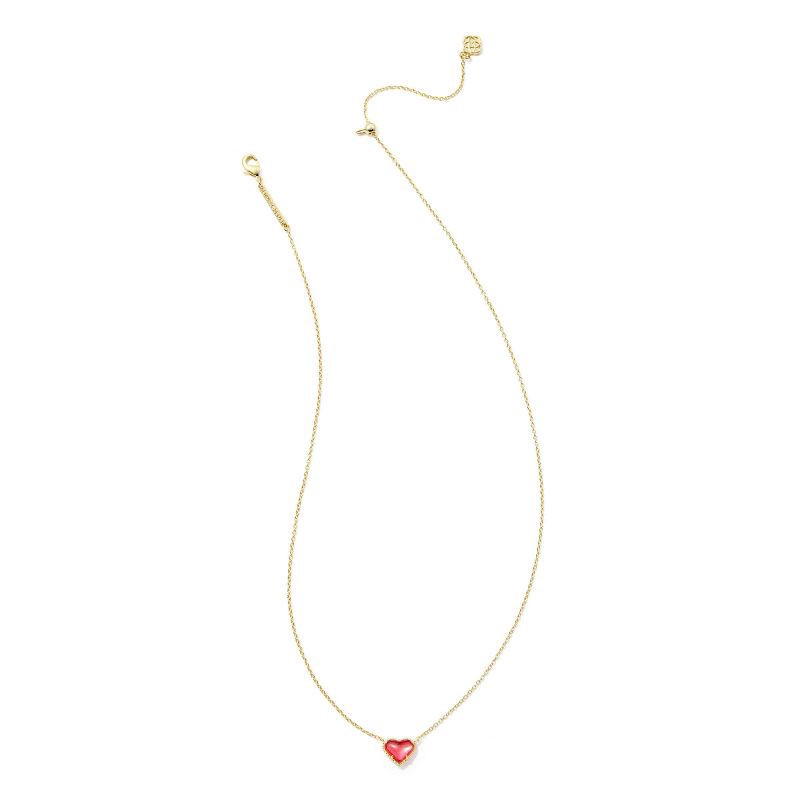 slide 2 of 4, Kendra Scott Anna Pendant Necklace - Rose Dichroic Glass, 1 ct