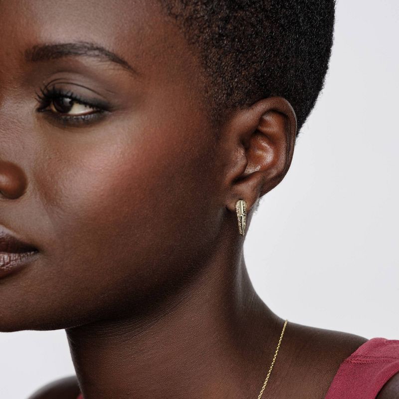 slide 2 of 2, Kendra Scott Meridith Metal Huggie Earrings - Gold, 1 ct