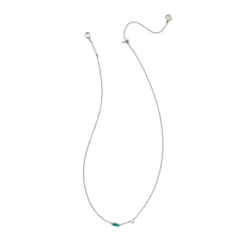 slide 2 of 2, Kendra Scott Meridith Small Pendant Necklace - Silver/Dichroic, 1 ct