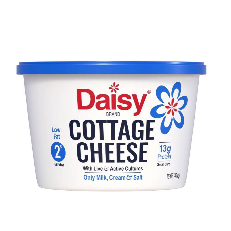 slide 1 of 3, Daisy Brand Cottage Cheese 2% - 16oz, 16 oz