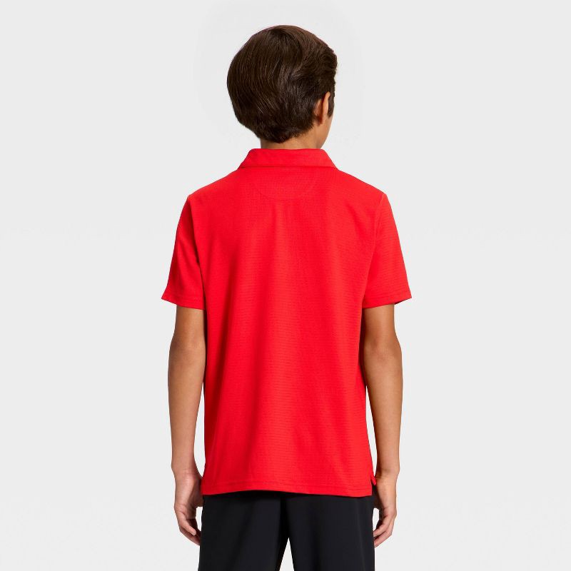 slide 2 of 3, Boys' Golf Polo Shirt - All In Motion™ Red XL, 1 ct