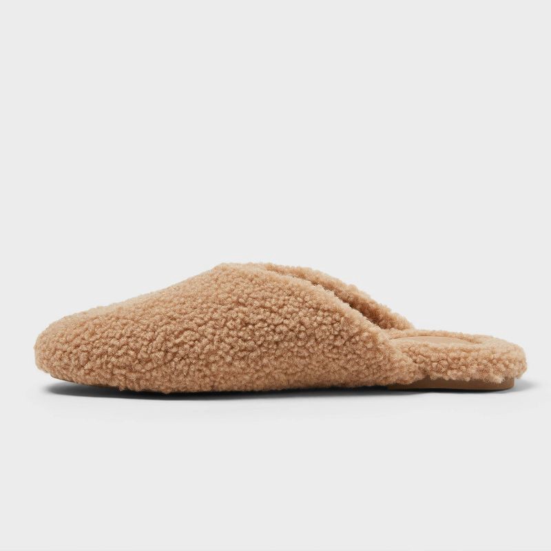slide 2 of 4, Women's Cozy Alpine Kylar Mule Slippers - Universal Thread™ Tan 8, 1 ct
