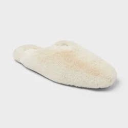 Women's Cozy Alpine Kylar Mule Slippers - Universal Thread™ Cream 9