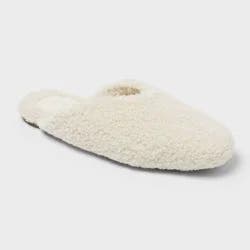 Women's Cozy Alpine Kylar Mule Slippers - Universal Thread™ Off-White 7
