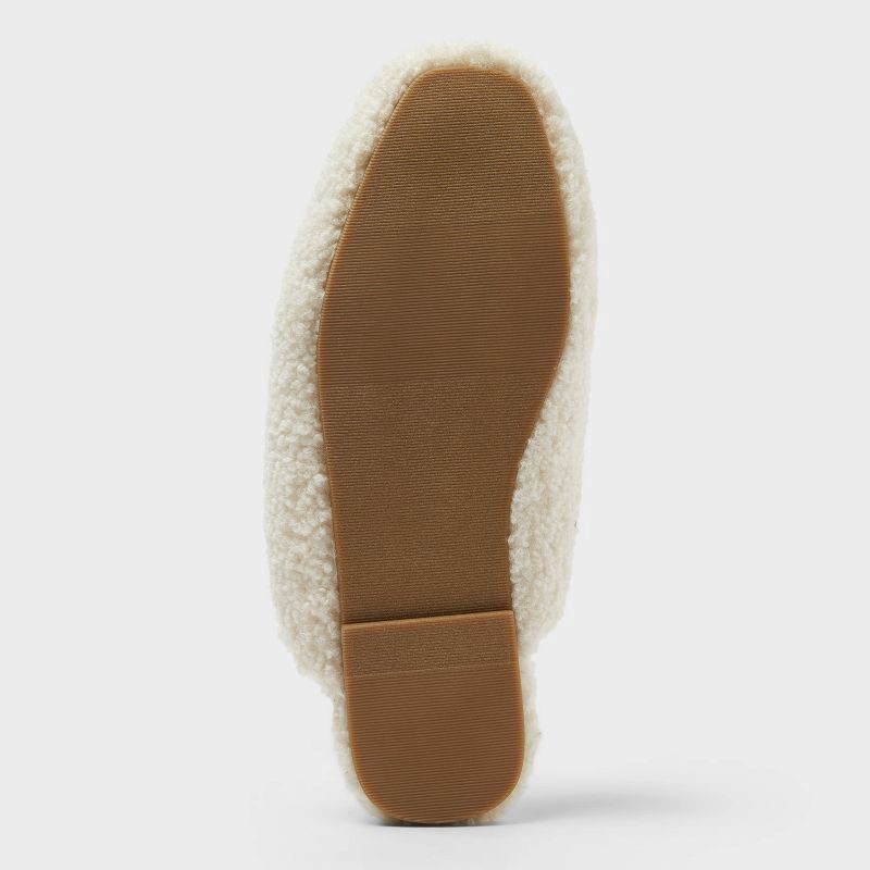 slide 4 of 4, Women's Cozy Alpine Kylar Mule Slippers - Universal Thread™ Off-White 9, 1 ct