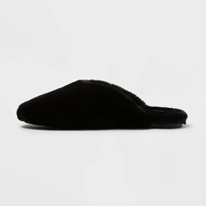 slide 2 of 4, Women's Cozy Alpine Kylar Mule Slippers - Universal Thread™ Black 8, 1 ct