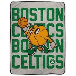 NBA Boston Celtics 60"x80" Cartoon Basketball Ultra Cozy Blanket