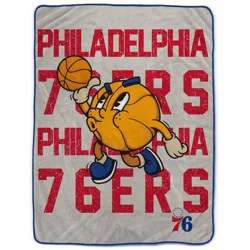 NBA Philadelphia 76ers 60"x80" Cartoon Basketball Ultra Cozy Blanket