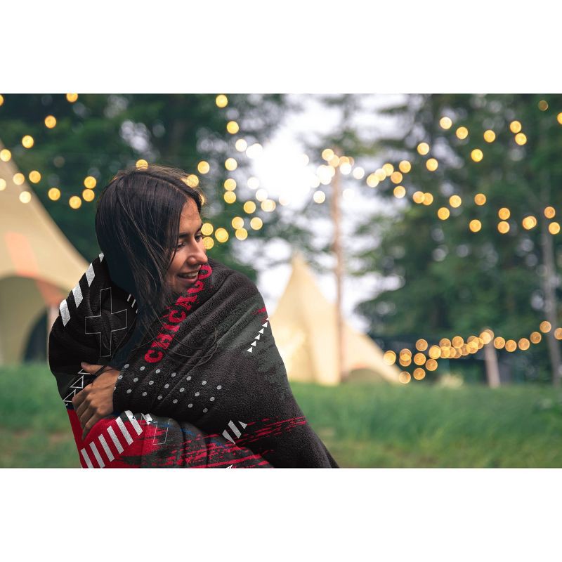 slide 2 of 2, NBA Chicago Bulls 50"x60" Game Tech Ultra Soft Blanket, 1 ct