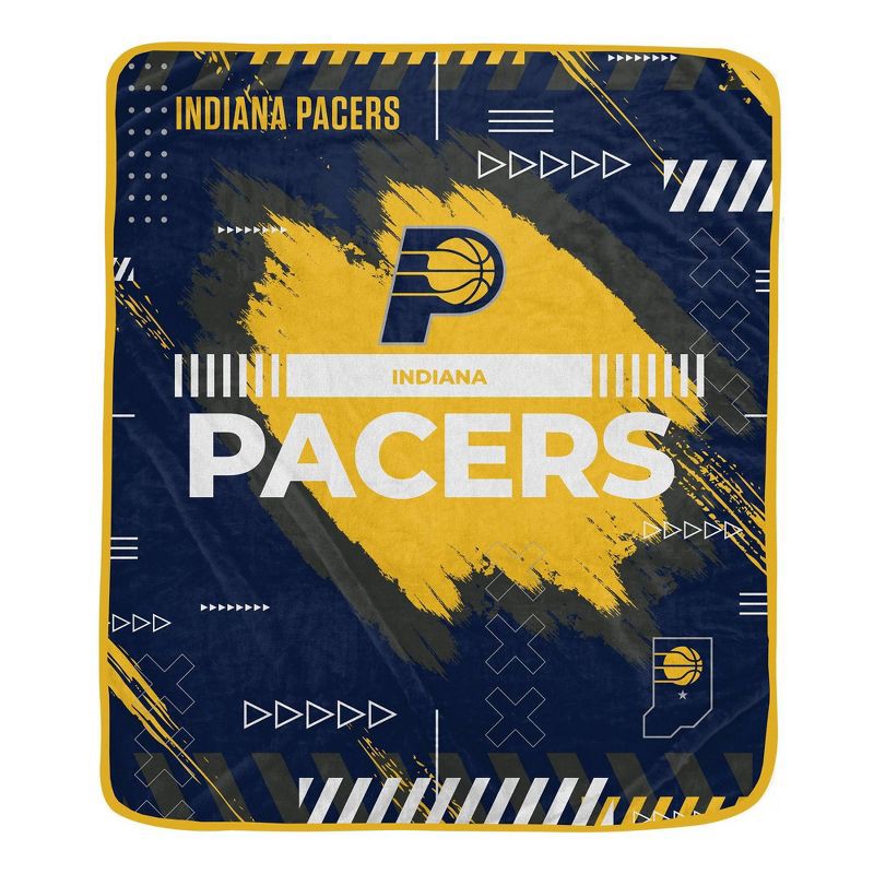 slide 1 of 2, NBA Indiana Pacers 50"x60" Game Tech Ultra Soft Blanket, 1 ct