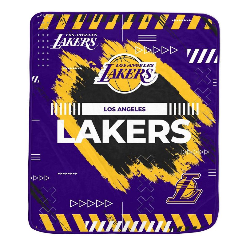 slide 1 of 2, NBA Los Angeles Lakers 50"x60" Game Tech Ultra Soft Blanket, 1 ct