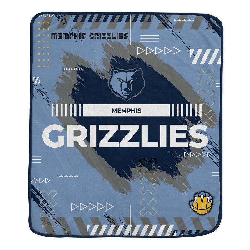 slide 1 of 2, NBA Memphis Grizzlies 50"x60" Game Tech Ultra Soft Blanket, 1 ct