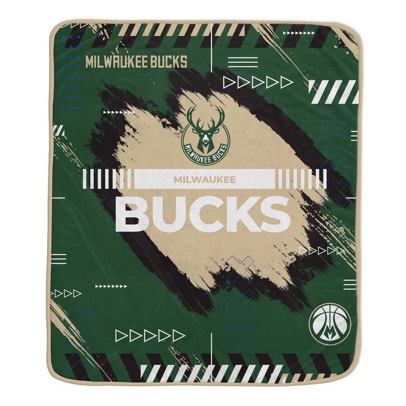 slide 1 of 2, NBA Milwaukee Bucks 50"x60" Game Tech Ultra Soft Blanket, 1 ct