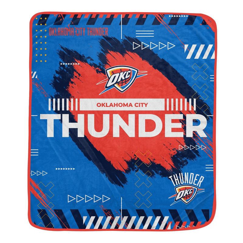 slide 1 of 2, NBA Oklahoma City Thunder 50"x60" Game Tech Ultra Soft Blanket, 1 ct