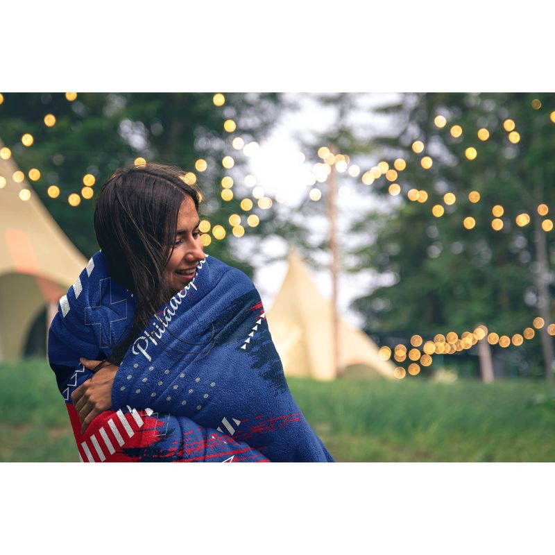 slide 2 of 2, NBA Philadelphia 76ers 50"x60" Game Tech Ultra Soft Blanket, 1 ct