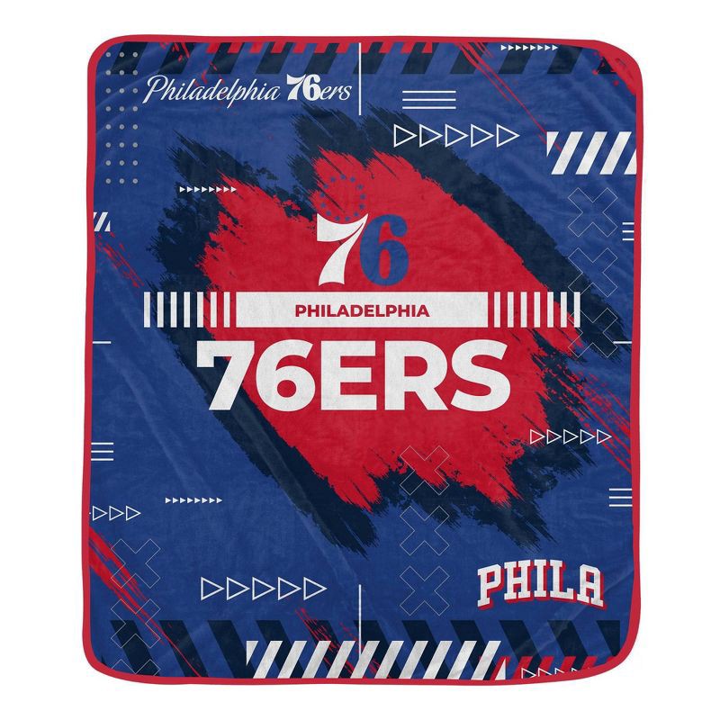 slide 1 of 2, NBA Philadelphia 76ers 50"x60" Game Tech Ultra Soft Blanket, 1 ct