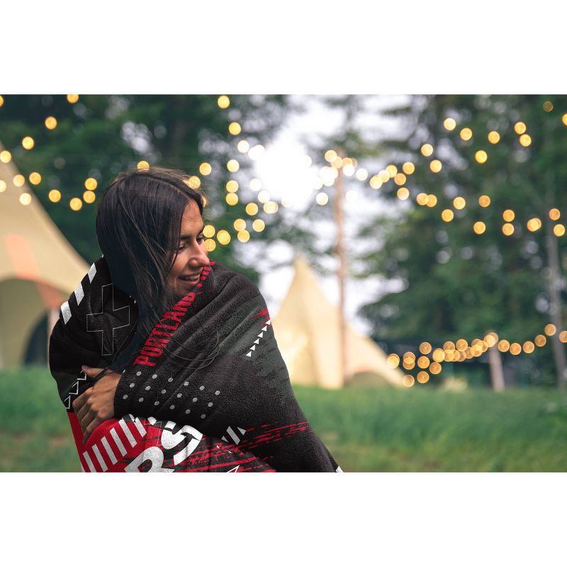 slide 2 of 2, NBA Portland Trail Blazers 50"x60" Game Tech Ultra Soft Blanket, 1 ct