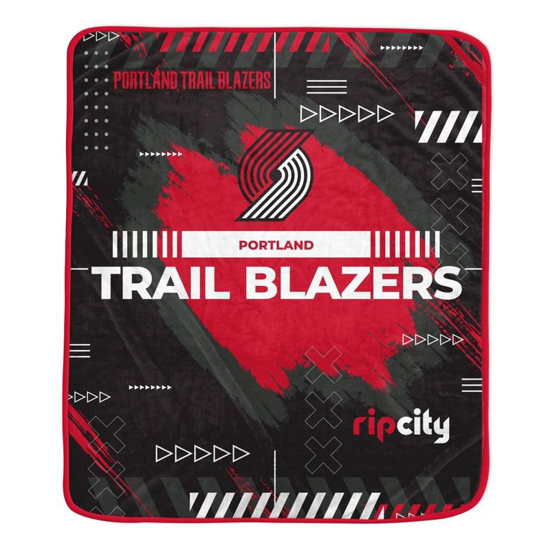 slide 1 of 2, NBA Portland Trail Blazers 50"x60" Game Tech Ultra Soft Blanket, 1 ct