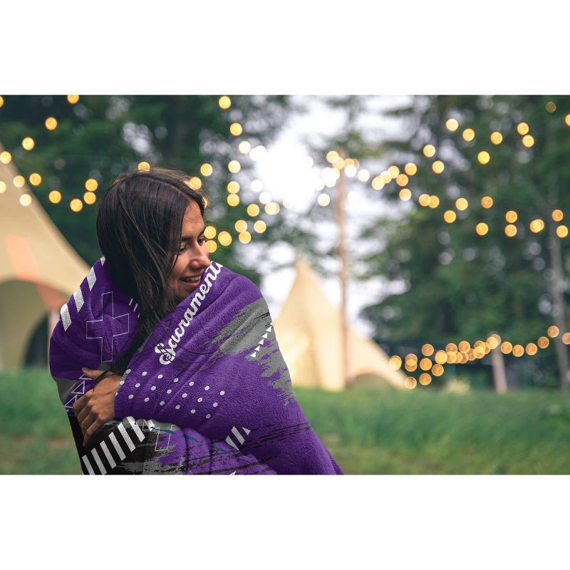 slide 2 of 2, NBA Sacramento Kings 50"x60" Game Tech Ultra Soft Blanket, 1 ct