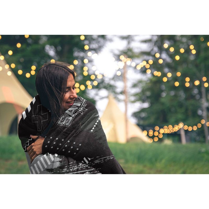 slide 2 of 2, NBA San Antonio Spurs 50"x60" Game Tech Ultra Soft Blanket, 1 ct