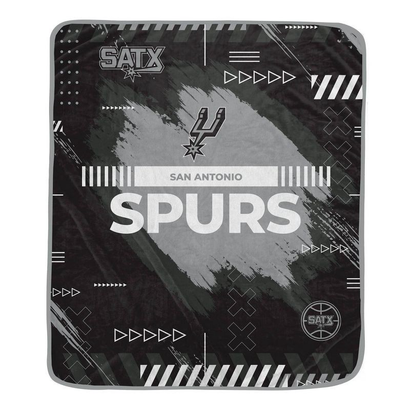 slide 1 of 2, NBA San Antonio Spurs 50"x60" Game Tech Ultra Soft Blanket, 1 ct