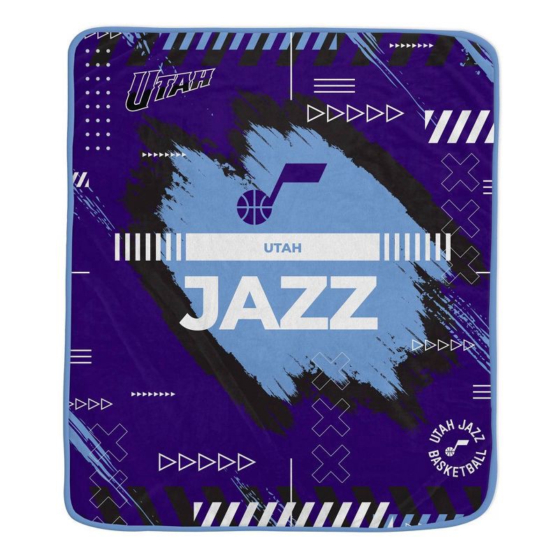 slide 1 of 2, NBA Utah Jazz 50"x60" Game Tech Ultra Soft Blanket, 1 ct
