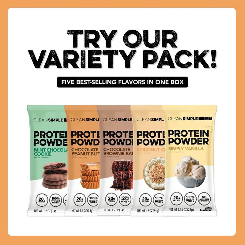 slide 6 of 9, Clean Simple Eats Protein Powder - Chocolate Peanut Butter - 1.2oz/1 Stick, 1.2 oz