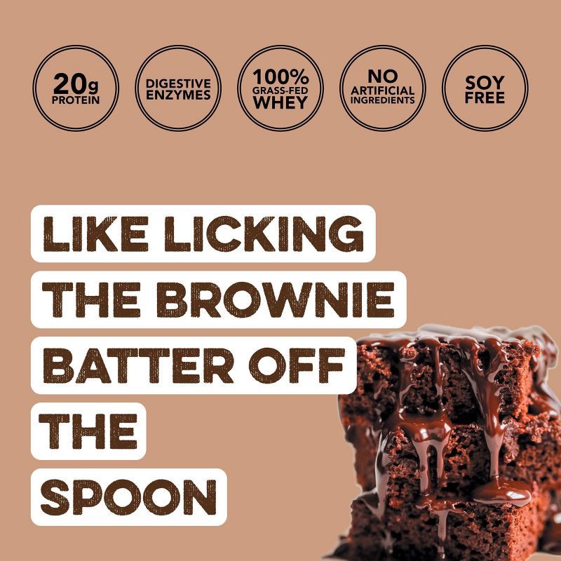 slide 3 of 9, Clean Simple Eats Protein Powder - Chocolate Brownie Batter - Whey Protein Isolate - 1.2oz/1 Stick, 1.2 oz