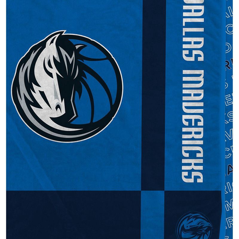 slide 2 of 3, NBA Dallas Mavericks 60"x70" Reverse Block Wordmark Double Sided Flannel Fleece Blanket, 1 ct