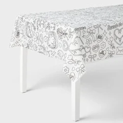 Valentine's Day Color Your Own Table Cover - Spritz™
