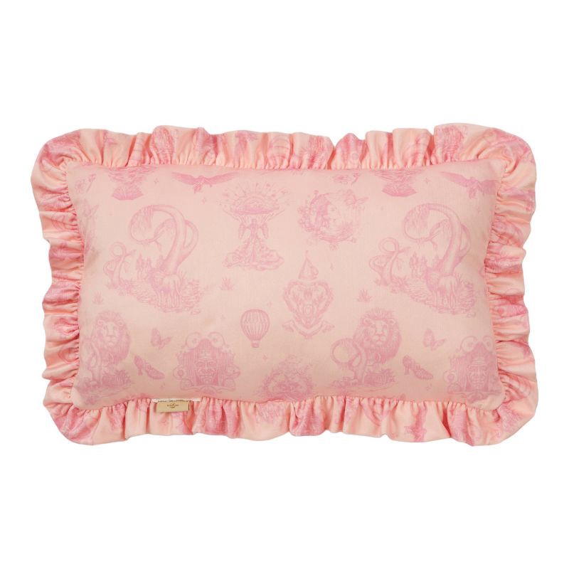 slide 2 of 3, Wicked: For Good x Katie Kime 'Be Fearlessly Amazing' Rectangle Throw Pillow Pink, 1 ct