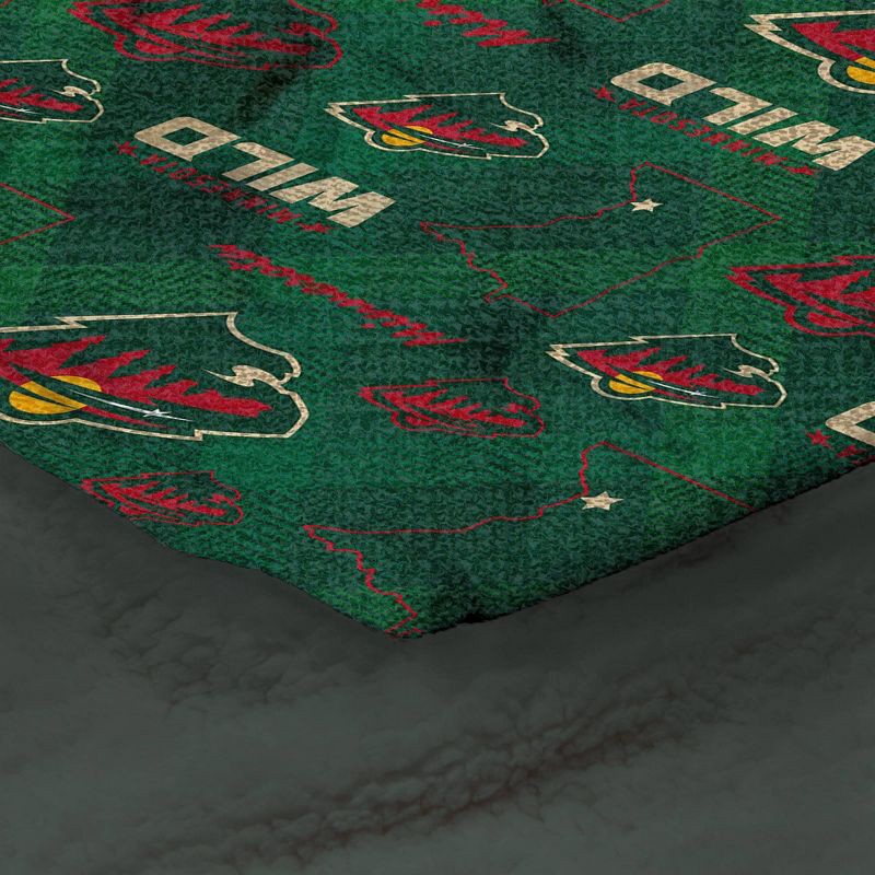 slide 2 of 3, NHL Minnesota Wild 60"x70" Uplift Chenille Throw Blanket, 1 ct