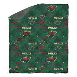 NHL Minnesota Wild 60"x70" Uplift Chenille Throw Blanket